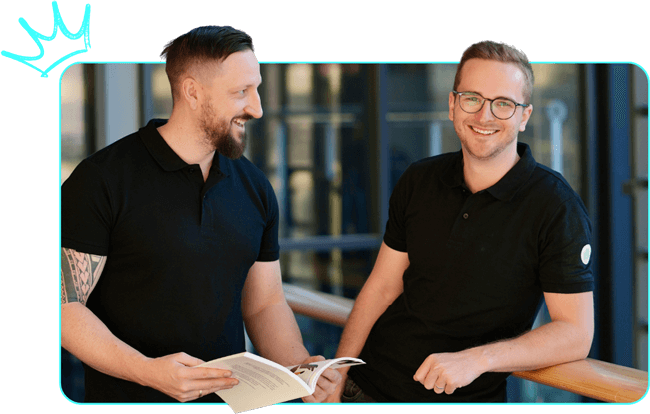 Andreas May und Frederik Jaegers