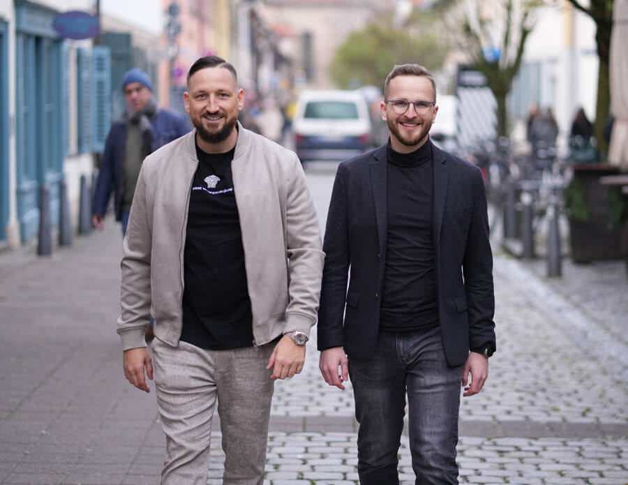 Andreas May und Frederik Jaegers